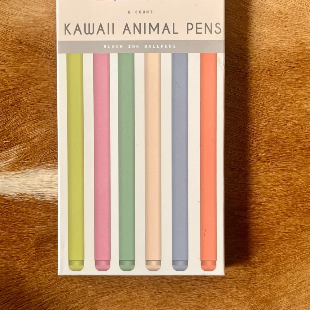 🏷️🎉🆕 kawaii cat black ink pens set of 6